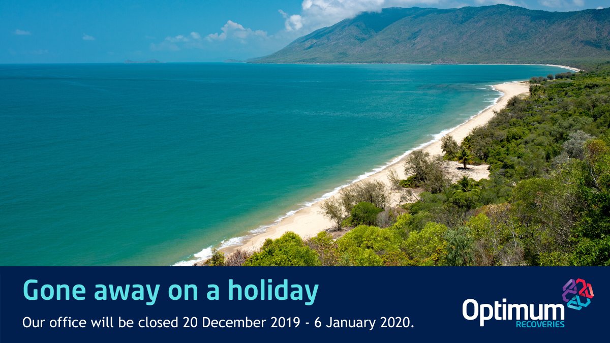 OptimumRec's tweet image. Happy Holidays! It's time to swap the laptop for some sunscreen and head down to the beach! We will close shop December 20 and we'll be back January 6 ready to hit the ground running in 2020. Wishing you and your loved one's a happy and safe holiday period.
#xmas #NewYear2020