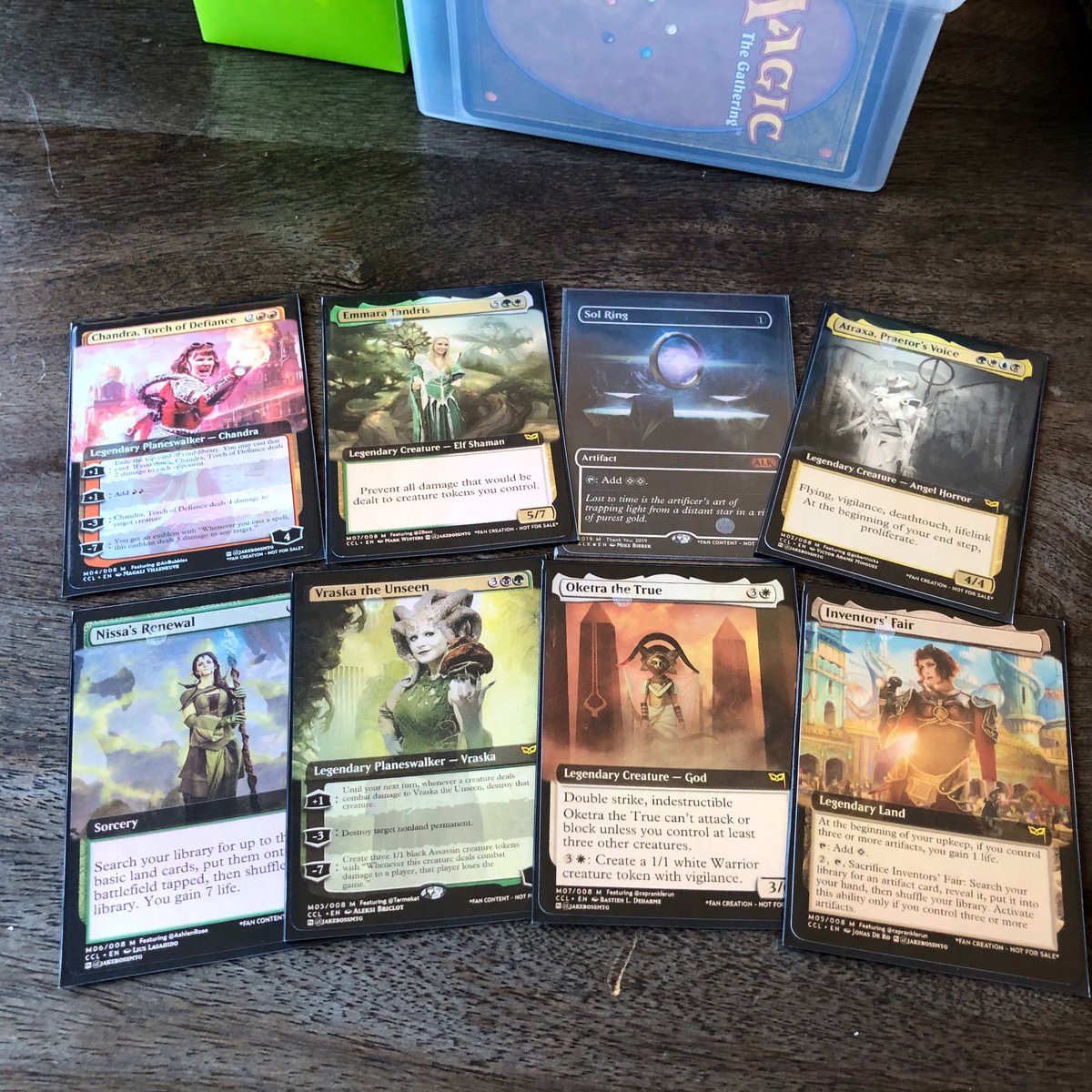 JakeBossMTG's tweet photo. Ho lee shit. I have been doing cosplay photo edits on and off for the past couple years and I just received these from @AltersAlk. It’s so cool to see the excellent cosplays, art pieces, framing and printing from so many people in one place. I’m amazed by all represented here. https://t.co/L158dYlc32