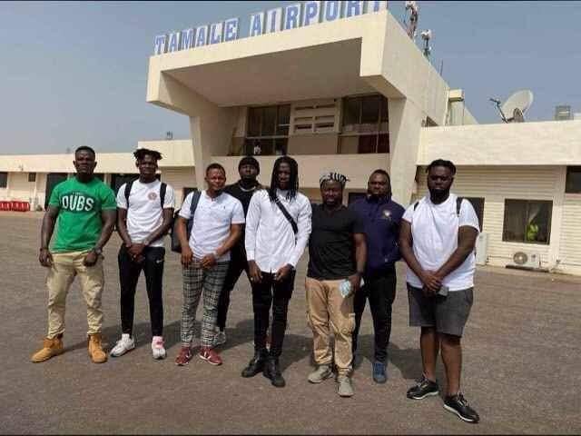 1bigovo's tweet photo. The whole crew is in Tamale...
Ready for the tour...
#BhimPresident
#Bhimconcert2019
#More #Stonegod #Dakay #Bigboss https://t.co/qbhOCR7Hg0
