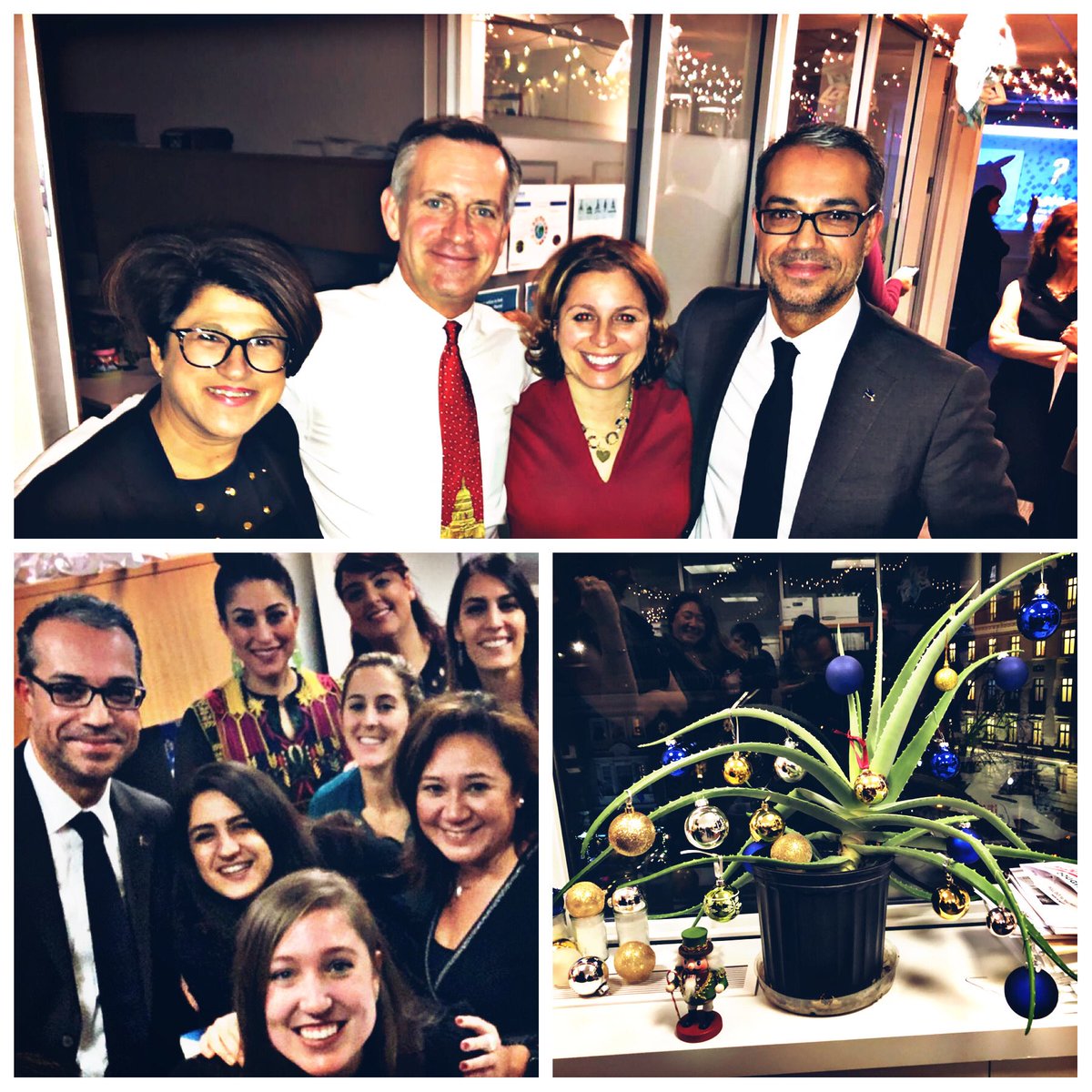 XavierPrens's tweet photo. Enjoying the End of Year celebration of our friends and partners at UNHCR, together with my colleage from Aruba. https://t.co/B2IqSiIP9L