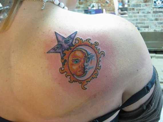 Buy Moon Sun Stars Temporary Tattoo Online in India  Etsy