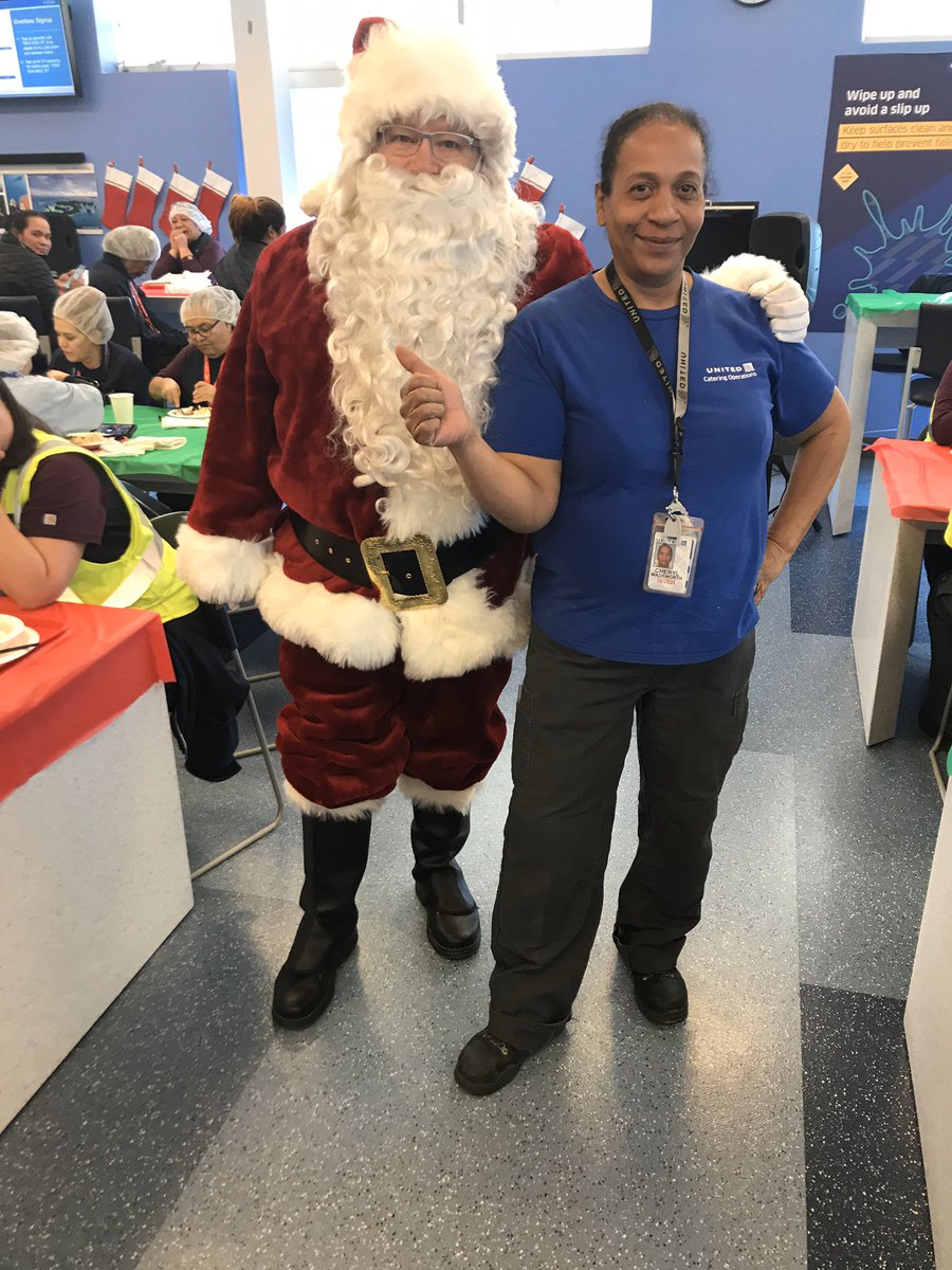 Santa’s sleigh diverted to DEN catering to recognize our employees for a phenomenal 2019! @weareunited @CharleanGmunder