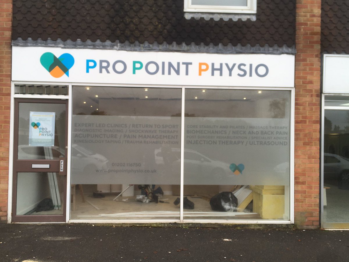 The new sign is up😁. 6th January opening is getting ever closer.  Access to specialist physiotherapy care in Ferndown is near. 🥳
