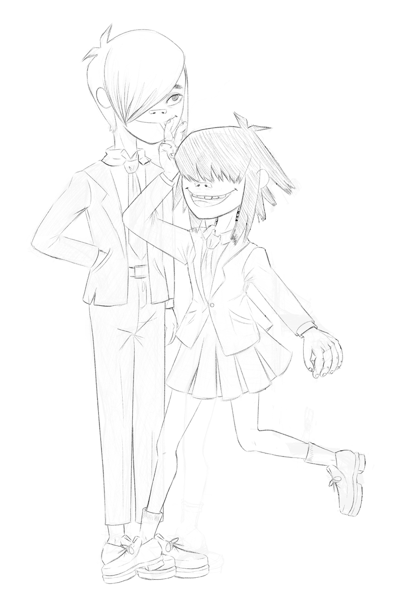skyphoenixbloom's tweet photo. Assorted pencil sketches of Noodle and Stu…
#gorillaz #2nu #stoodle https://t.co/0E9deTnJwz