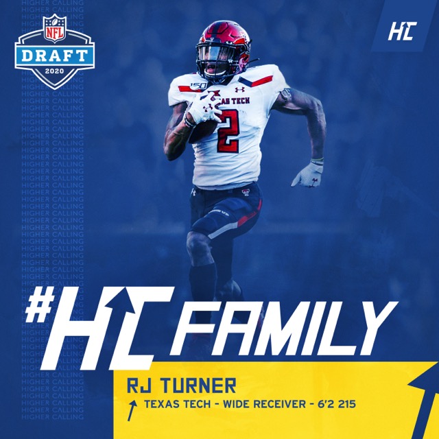 HCSportsAgency's tweet photo. We are excited to announce that @TexasTechFB's leading reciever, @Rturner_II, is joining the #HCfamily. At 6'2", RJ has the size and speed that NFL teams are looking for in an outside reciever and will be a big problem for opposing defenses. Welcome to the family, RJ! https://t.co/N1H0vkYYIp