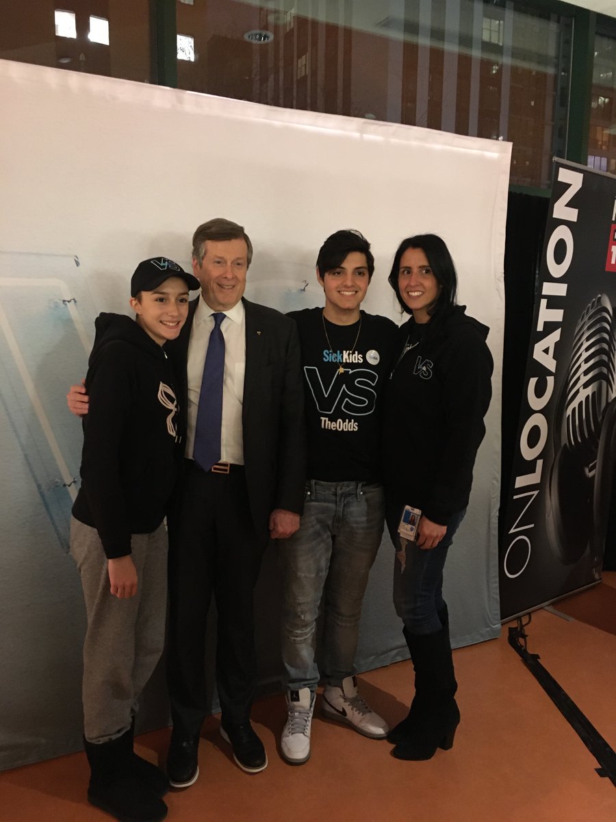 Thanks to Mayor <a href="/JohnTory/">John Tory</a> for joining <a href="/chefswithhart/">Chefs With Hart</a> on <a href="/newstalk1010/">NEWSTALK 1010</a> &amp; for being a loyal monthly donor! #SickKidsVS