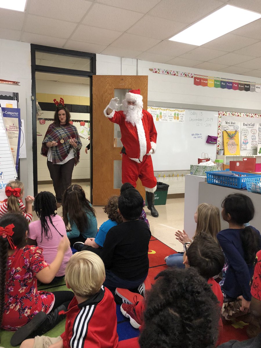 1st Grade with Mrs Allen (@mrsallenccs) on Twitter photo We had a special guest come by our class today! Thanks for the visit Santa! <a href="/DarkHorsePride/">BAS Dark Horses</a> <a href="/ccsdarkhorse/">Clinton City Schools</a> We had a special guest come by our class today! Thanks for the visit Santa! <a href="/DarkHorsePride/">BAS Dark Horses</a> <a href="/ccsdarkhorse/">Clinton City Schools</a>