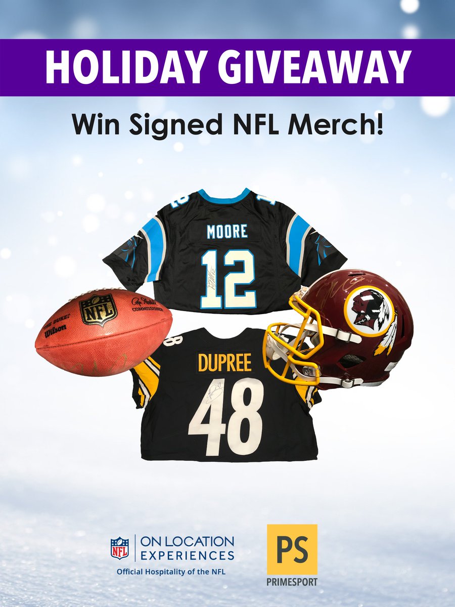 NFLOnLocation's tweet photo. 🎶 It's the most wonderful time of the year 🎶 and we're celebrating by giving away MORE PRIZES from our #HolidayMerchVault!
Tag 3 friends that love @NFL football as much as you do for a chance to win today's prize. #NFL100
Official Rules: https://t.co/HGz4k9nMyf https://t.co/bC3ZnNpmy3