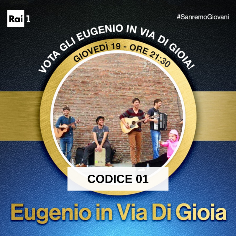 eugenioinviadig's tweet photo. È giunta la nostra ora!
CODICE 01

SMS solo da cellulari al numero 4754751
nel testo scrivi: 01
POTETE VOTARE 5 VOLTE

#sanremoinviadigioia
#tsunami https://t.co/uZ3m1hR29s