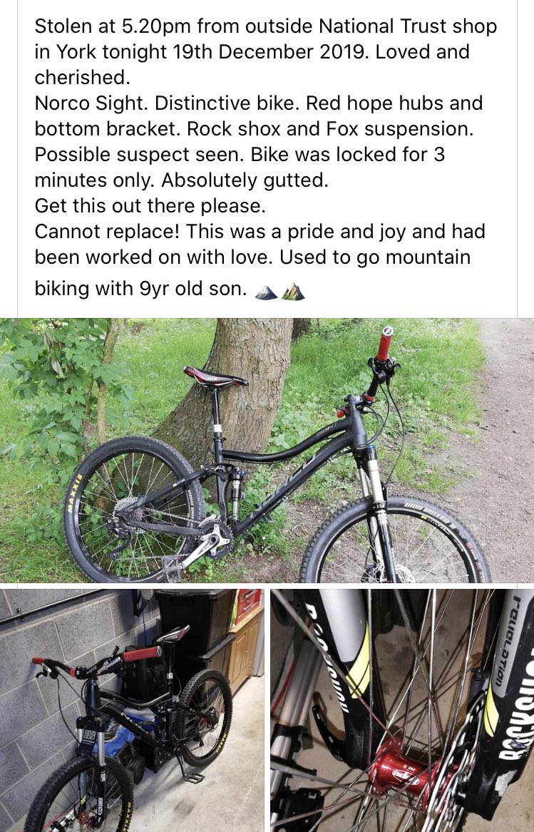 Stolen 19/12/2019 5:20pm in York