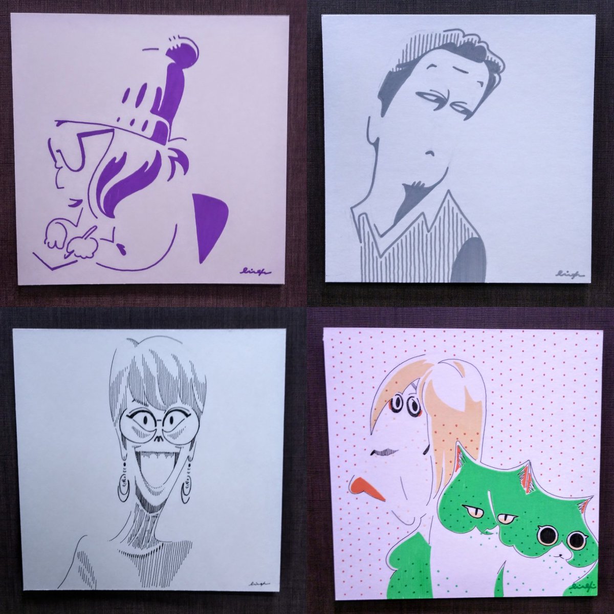 名古屋の似顔絵勉強会。
今回は24時間解放の会場で、のんびり楽しく描けました。ありがとうございました!
#似顔絵 #日本似顔絵アーティスト協会 