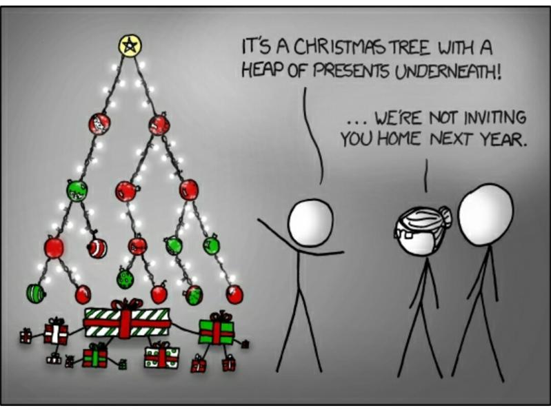 MonashBioinfo's tweet photo. MERRY CHRISTMAS, this can be recycled given the wave of #SingleCell that is taking over biology. See you in 2020. #TrajectoryAnalysis #trees #presents https://t.co/lkKg937GPA