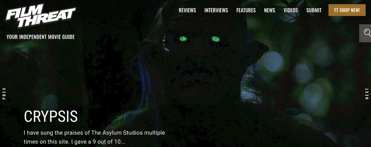 FilmThreat's tweet photo. “…make a bet to see whose team can survive a night on Harper Island…rumored to be home to a bloodthirsty creature.” Bobby LePire is hunted while camping by Crypsis.
https://t.co/o1CIu4bfvj #SupportIndieFilm #Crypsis #CreatureFeature #Horror https://t.co/P6QODFx5rR
