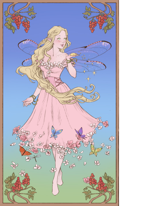 Watch her transform! Made with Vintage Fairy Dress Up Game #azaleasdol