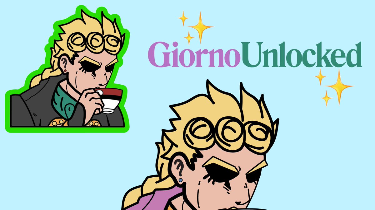 Giorno Pin is unlocked! Last chance to get exclusive colorways of Giorno is tomorrow at noon! dont miss out #jojosbizarreadventure