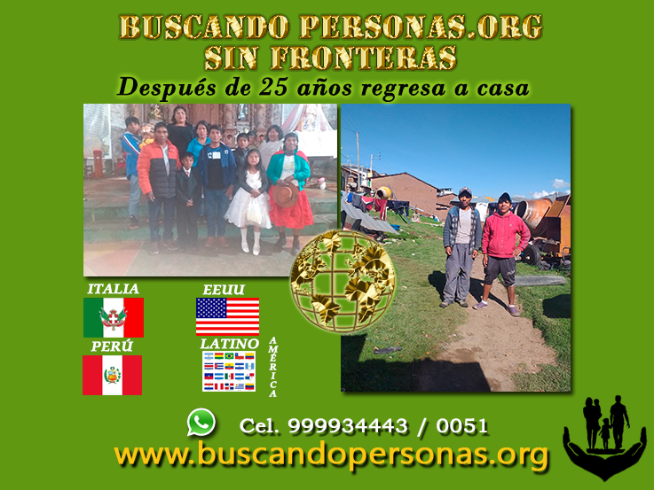 BuscandoGente's tweet photo. Después de 25 años regresa a casa https://t.co/ytcj8qlN4p https://t.co/7le8Qa2WVN