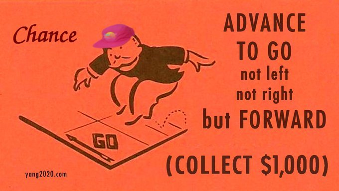 AT4equality's tweet photo. Haha. Spot on. #YangGang  #2020Election https://t.co/8wMl0vk87E