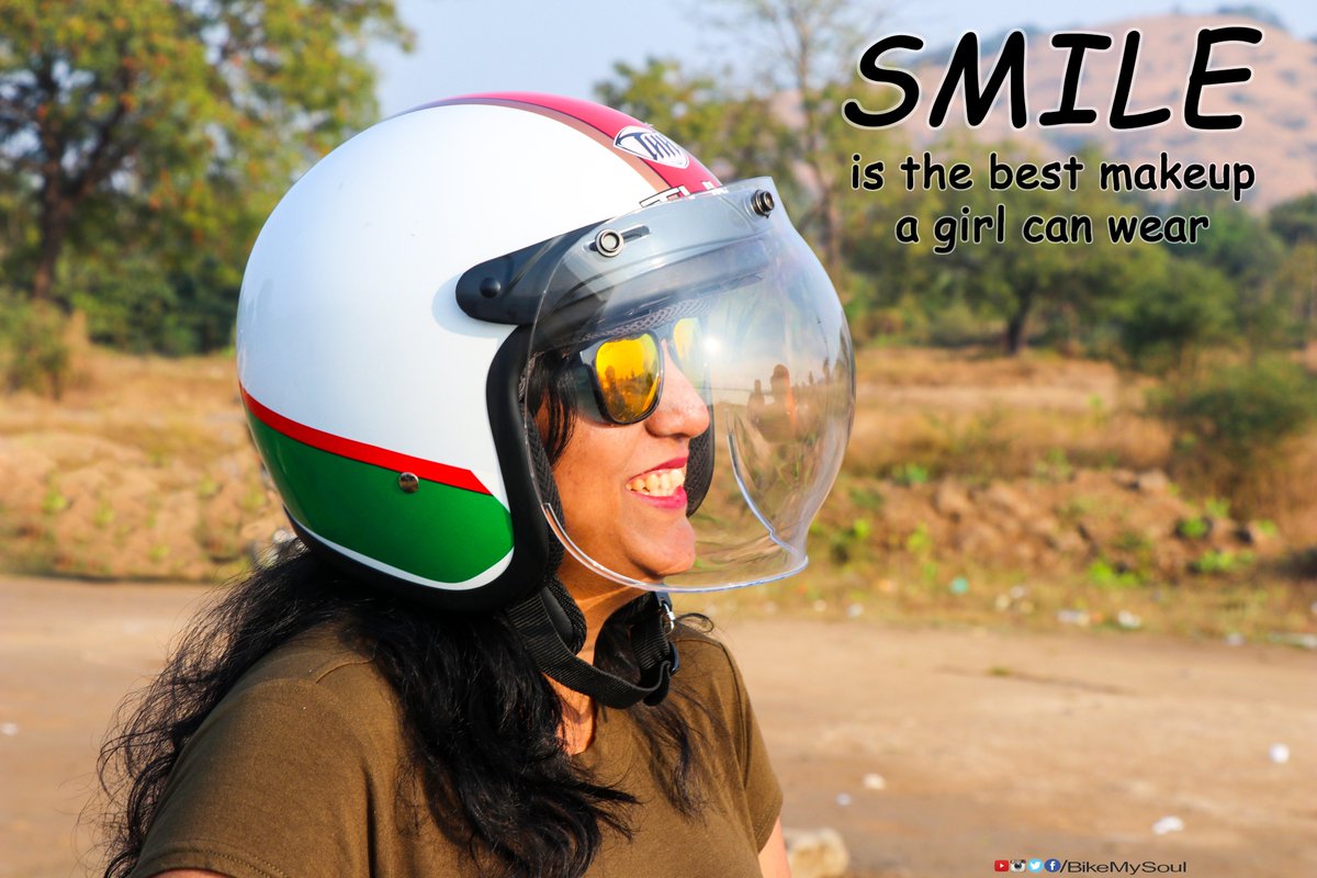 Bikemysoul's tweet photo. Good Morning and Keep Smiling.

#Breakfast #Ride #BikeMySoul #Morning #BikerGirl #BikerQuote #BikerChick #Bikeholic #BikerLady #RiderGirl #CatWoman #Travelblogger #travelphotography #Royalenfield #RidePure #MorningBreeze #motorcycle #Bikerlife #Thhhelmets https://t.co/2XVpHJCdNR