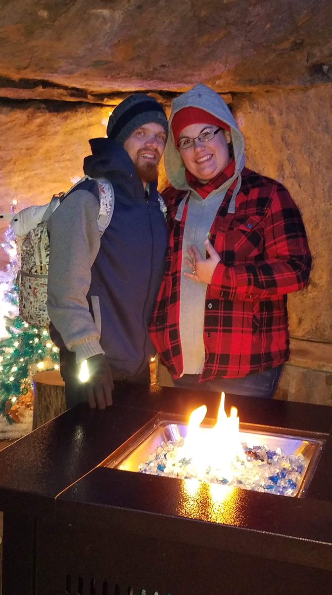 She said yes!!!!!! #OfficallyEngaged #RockCity #Timetogetmarried #christmasmagicial #canyoufeeltheloveintheair #Christmas