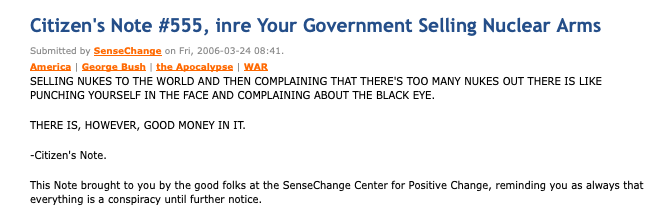 I credit George Bush with helping me find my voice. If the future of civilization hinged on the American voting public, I'd have to begin engaging them. As one of them. I adopted the alias 'SenseChange' & joined a blog site called  #WritingUp. And I never truly stopped /30