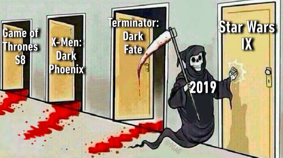 9GAG's tweet photo. Name a 2019 movie/show that disappointed you. https://t.co/idut7cX98Y