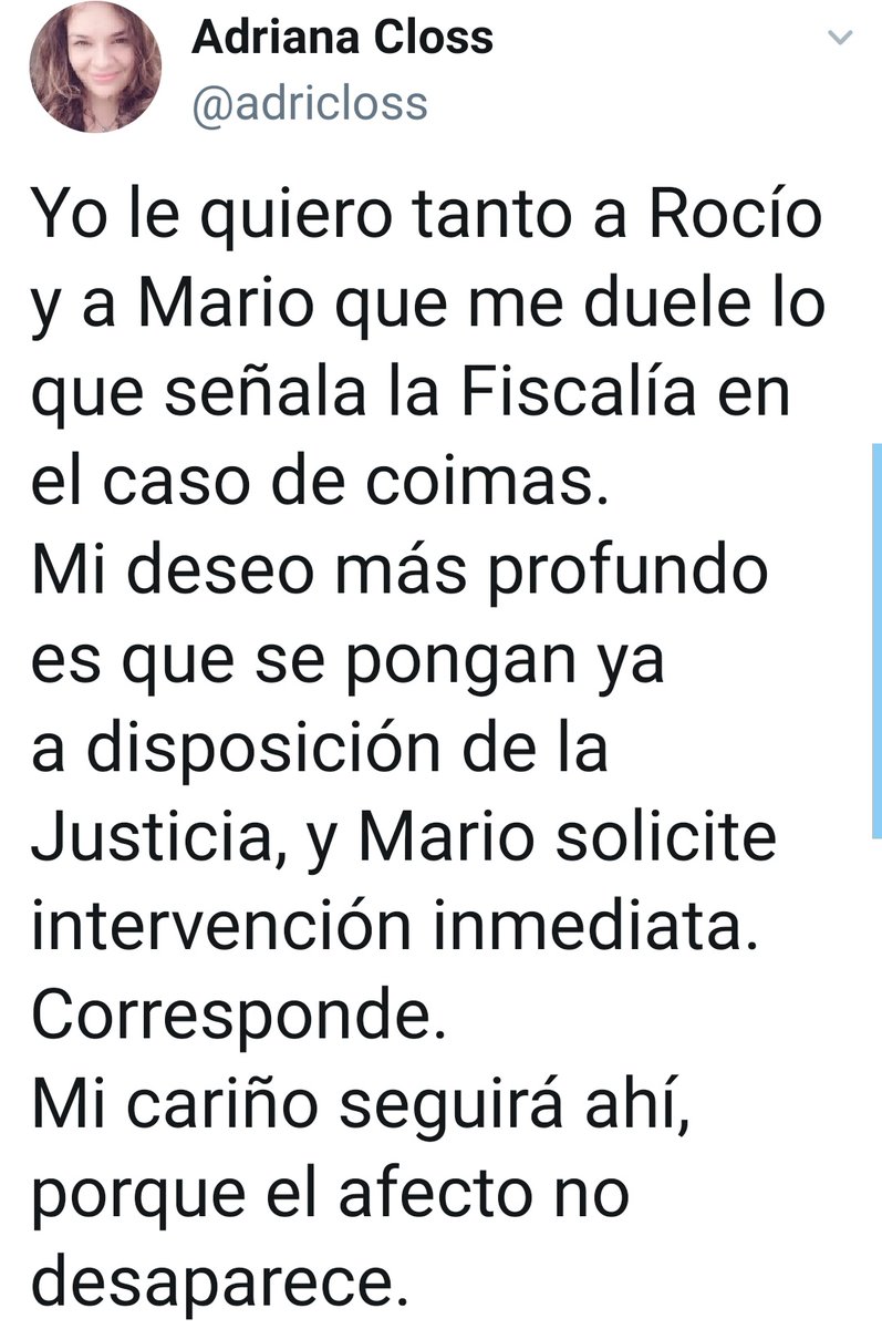 vanev87's tweet photo. Este es el nivel de sororidad e indignación selectiva que manejan los zurdos

Cuando cayó Cynthia Tarrago enseguida ya busco víncular a otros @adricloss mientras cuando le tocan a sus amigos sale con un discurso sentimental que ella le quiere a sus amigos corruptos

DOBLE MORAL https://t.co/PJiP26iWkv