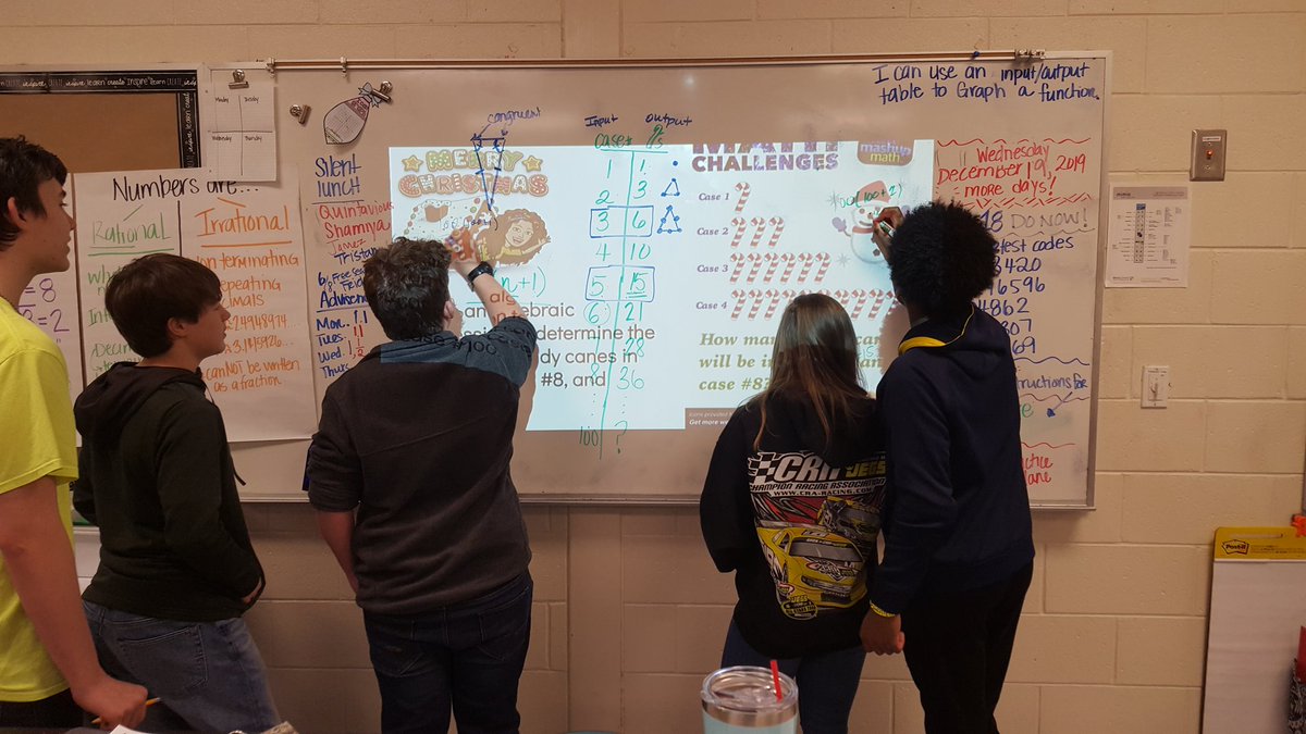 GRbread's tweet photo. Today we took a break from our regularly scheduled programming, and engaged in productive struggle! These students persevered! #TheMustangWay #gscsmath https://t.co/s5ph77EdMb