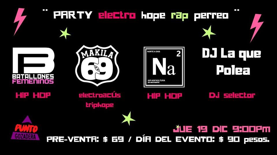 Nos vemos hoy en Punto Gozadera 21:00. Party Electro Hope Rap Perreo <a href="/BatallonesFem/">BatallonesFemeninos</a> <a href="/Nortea2/">alfonso israel ramir</a> <a href="/DjPola/">polonkai attila</a>
<a href="/nidiosanidiabla/">NiDiosaNiDiabla</a> &amp; <a href="/elalasblissett/">el.alas.blissett</a>