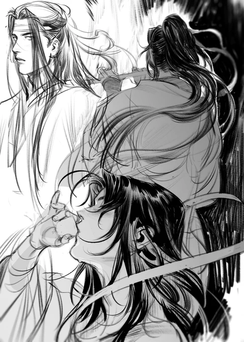 More MDZS fanart from months ago I tried to spruce up but ah ... 