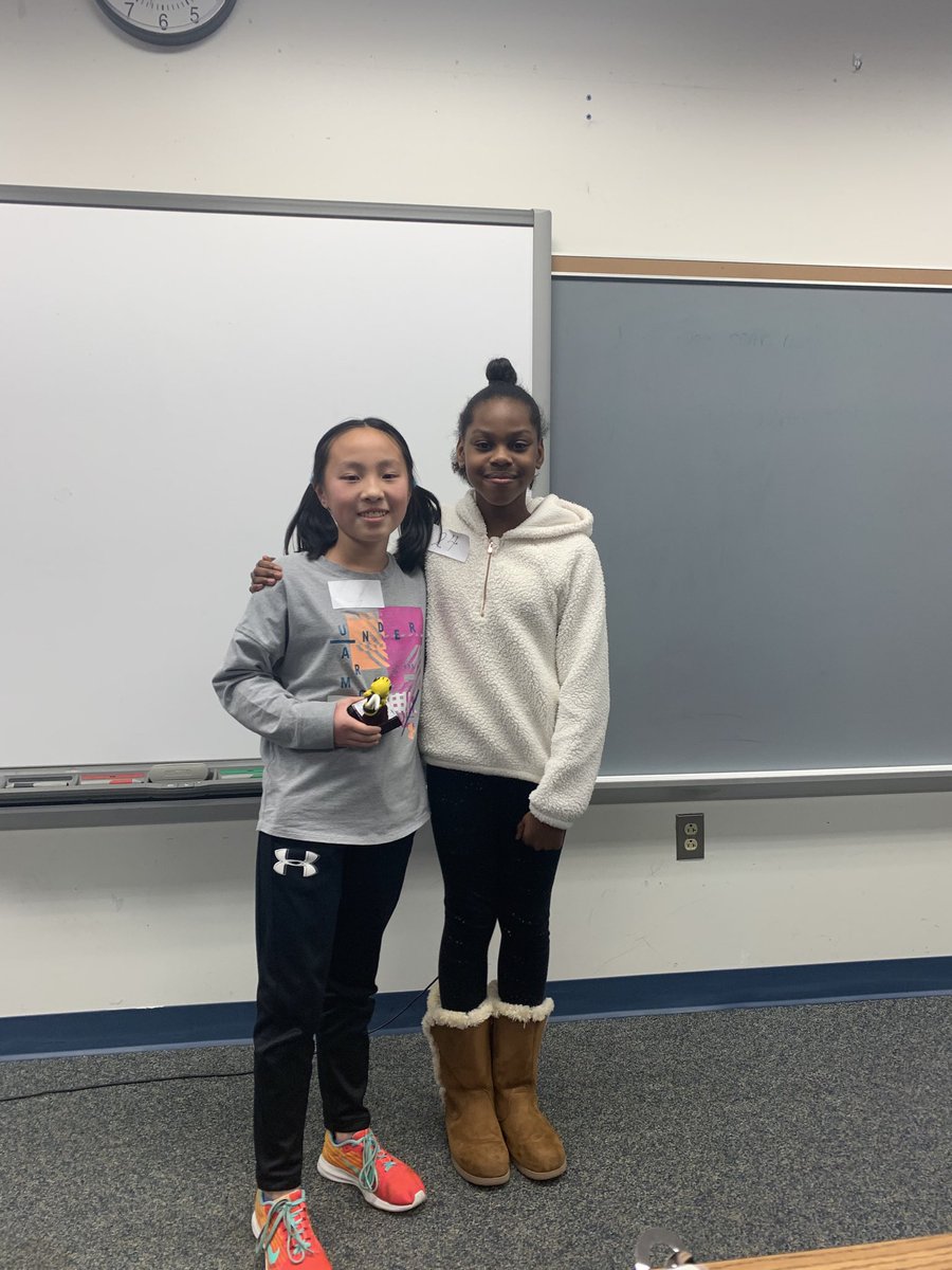 AAntholzner's tweet photo. @RockyRunES 1st Annual Spelling Bee. Great job to all our top spellers! And congratulations to Jackie and Tia, our winner and runner-up. They will go on to compete at the @SCPSchools County Bee! https://t.co/sfQgSusjzY