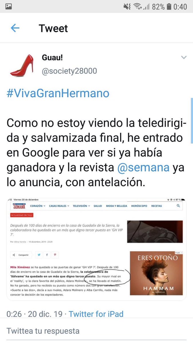 ericfg_vt's tweet photo. ESTO ES REAL ?? #VivaGranHermano #AlbaGanadora #MaletinAlbista #MeGustaGHVIP19D #SomosLaAudiencia19D https://t.co/3hN1ZtdVp3
