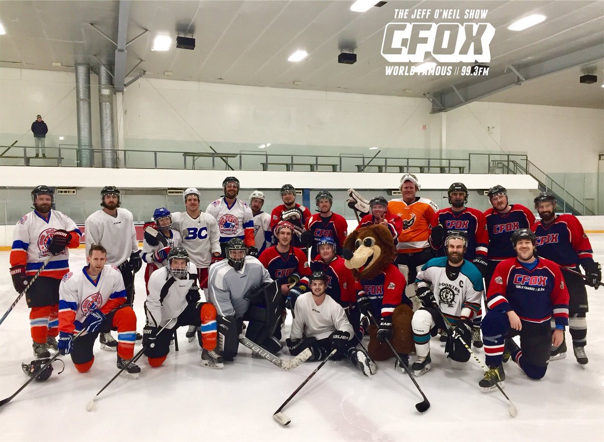 jeffoneilshow's tweet photo. Thanks to #ContainerBrewing for The Battle Of The Beers game vs our @GranvilleBeer / @CFOXvan Hockey Team! Nice work on all the $ raised for the #MusicTherapyProgram @BCCHF!
Cheers!
#ItsForTheKids
#BadHockeyGreatCause
#NoBeersWereHarmedInThisGame https://t.co/i7Gs011fwR