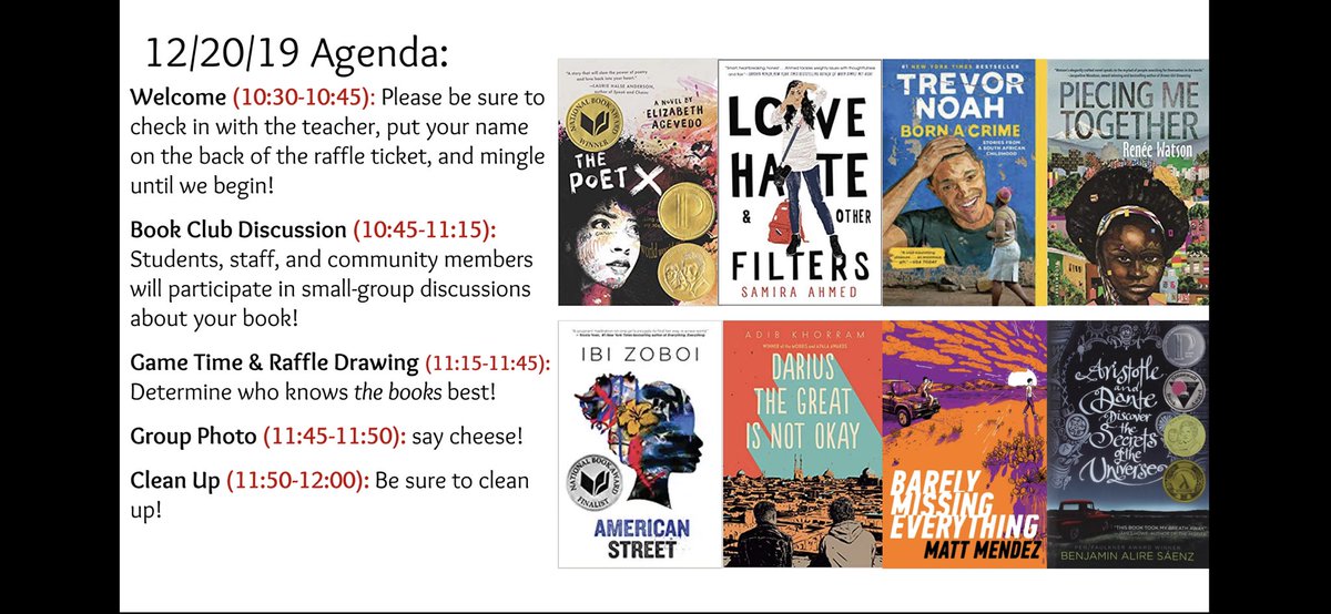 ProjectLITxrdn's tweet image. The kids prepared for 8 book clubs tomorrow. Yup, EIGHT. So Crossroads fam, I know it’s a busy day but feel free to swing by to our first celebration on a community day. The Ss are so excited to talk about these titles. #ProjectLITbookclub