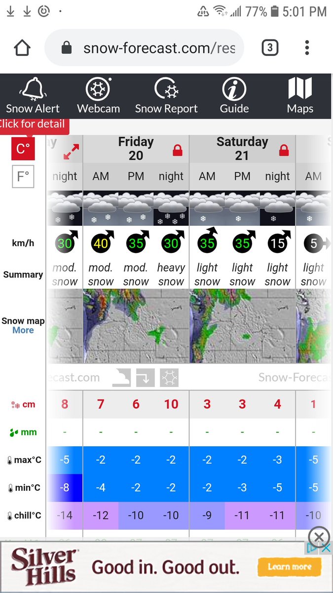 Pretty excited to see more than 40 cm of snow in the short term forecast!  More lifts and terrain coming soon!
snow-forecast.com/resorts/Kimber…
#mykimberley
<a href="/PowderMatt/">Powder Matt</a> 
<a href="/KBulletin/">Kimberley Bulletin</a> 
<a href="/TourismKmbrly/">TourismKimberley</a>
<a href="/PowderHighway/">Powder Highway</a>
<a href="/KootRocks/">kootrocks</a>
@TheChoiceShop