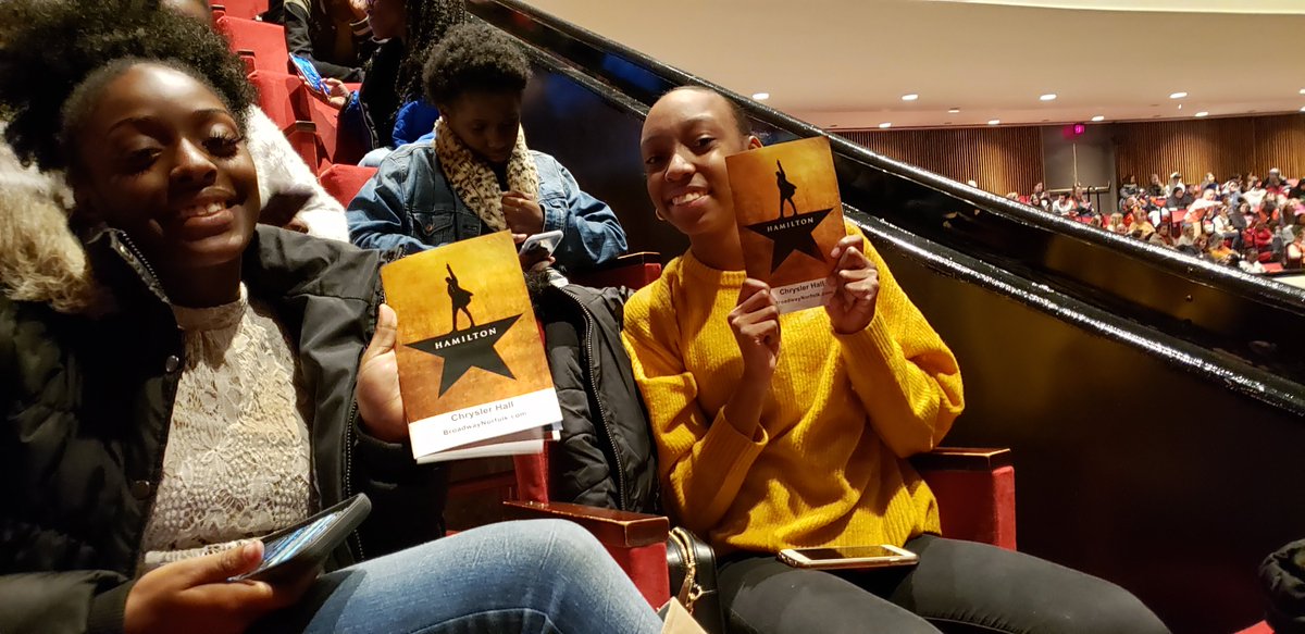 srmhsdance's tweet photo. Southeast Raleigh Performing Arts wonderful day in Norfolk to see Hamilton! https://t.co/zjZr7gK3Sp