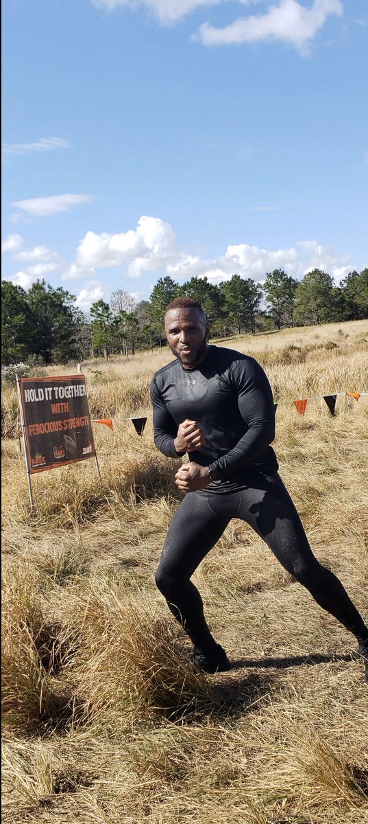 Chemeleon06's tweet photo. “Hold it together with ferocious strength” - a mood for this new tour around the sun! @tough_mudder 💪🏾 #PhysicallyStronger #EmotionallyStronger #MentallyStronger #SpirituallyStronger https://t.co/GWRL1i2xkG