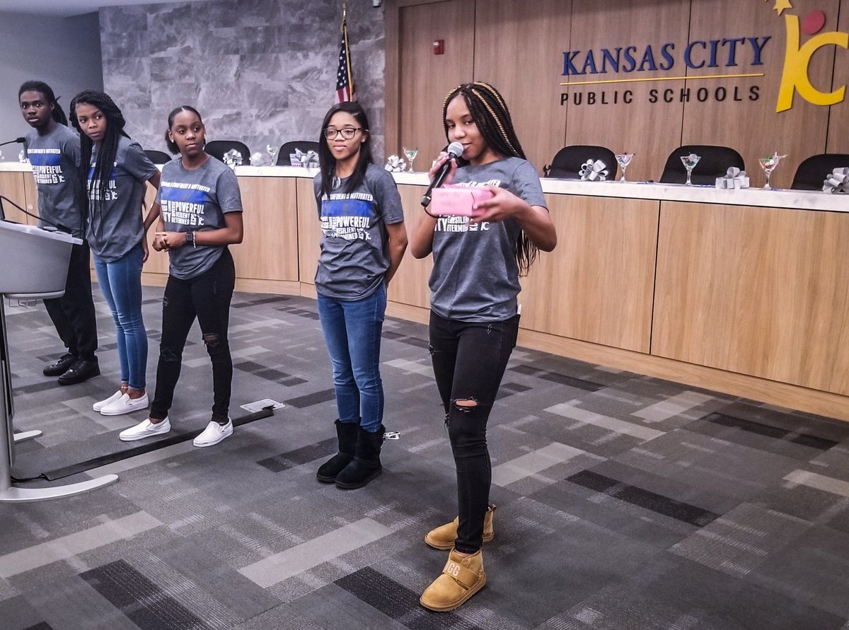 kcpublicschools's tweet photo. High school scholars from across our community are participating in a "Shark Tank"-style event tonight at our central office to pitch solutions they've developed to systemic challenges. This is what hope looks like. #ourtimekcps https://t.co/fxwkQ9y9re