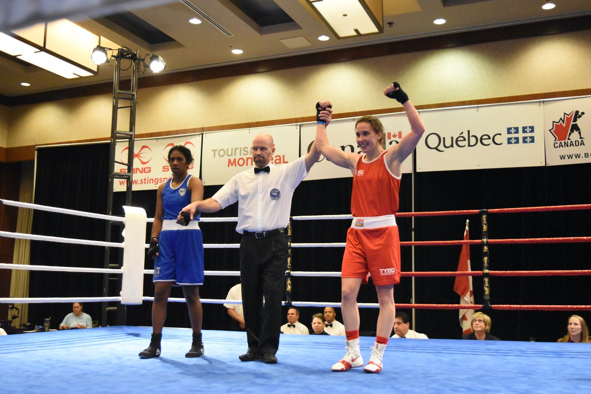 boxing_canada's tweet image. 🥊 2019 Canadian Olympic Boxing Qualification // Qualification canadienne de boxe olympique 2019

1/2 F Result | Résultat 57 kg Jordyn Konrad (BC) win | gagne RSC round 3 Lishana Sellan (QC)