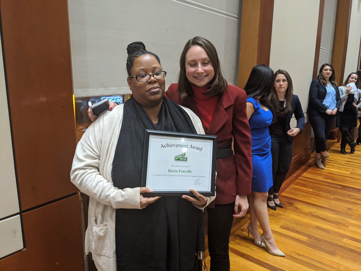 MartyWrin's tweet photo. @ByteBackDC  student Kieta Fonville received the StreetWise Partners Mentee Achievement Award!  @SWPmentor  Byte Back loves StreetWise! https://t.co/Y09QJ22q8D