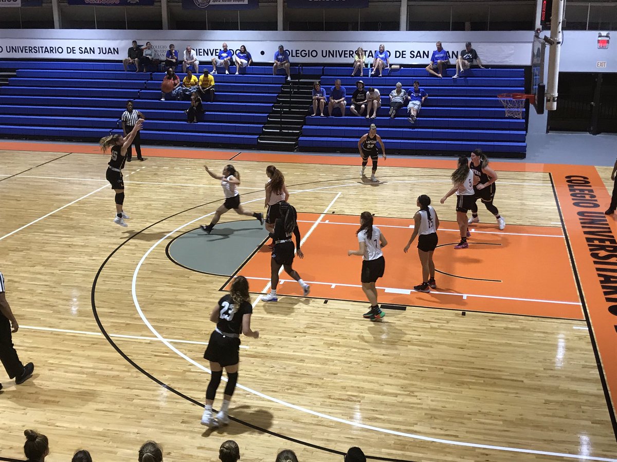 UNK_Athletics's tweet photo. Final from San Juan: @UNKWBB 62, Sacred Heart 36! Lopers warm up on both ends of the floor in the 2nd half to pull away from USC Big efforts from Backes, Holt & Simental #LopersInPR #PRClasico https://t.co/qfV53Mw8ab