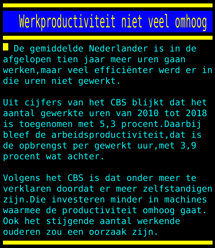 Arbeidsproductiviteit