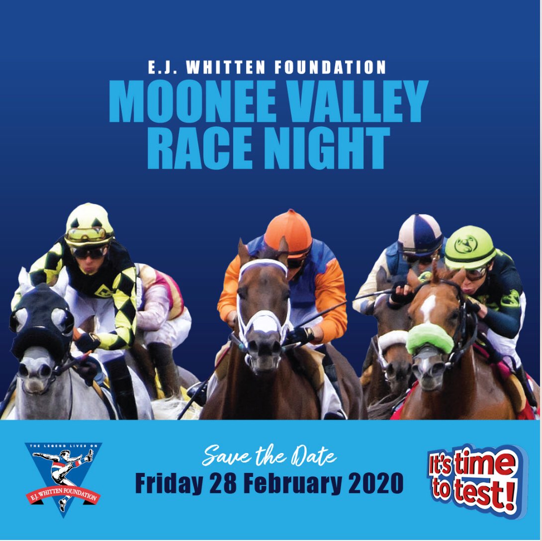 Save the Date - Friday 28 February 2020 EJ Whitten Foundation Race Night <a href="/TheValley/">Moonee Valley Racing Club</a>