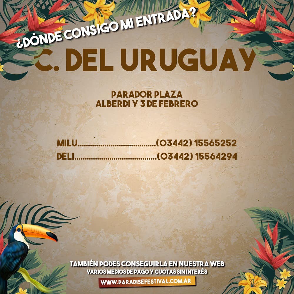 ParadiseColon's tweet photo. 🎉Señoras y señores, con ustedes nuestros puntos de venta y públicas🌴
-
Conseguí tu entrada para la fiesta de fin de año! ✨
-
Hay Paradise, hay fiesta! 🎉🌴
-
#paradisefestival #paradise https://t.co/aUu0kW3NSL