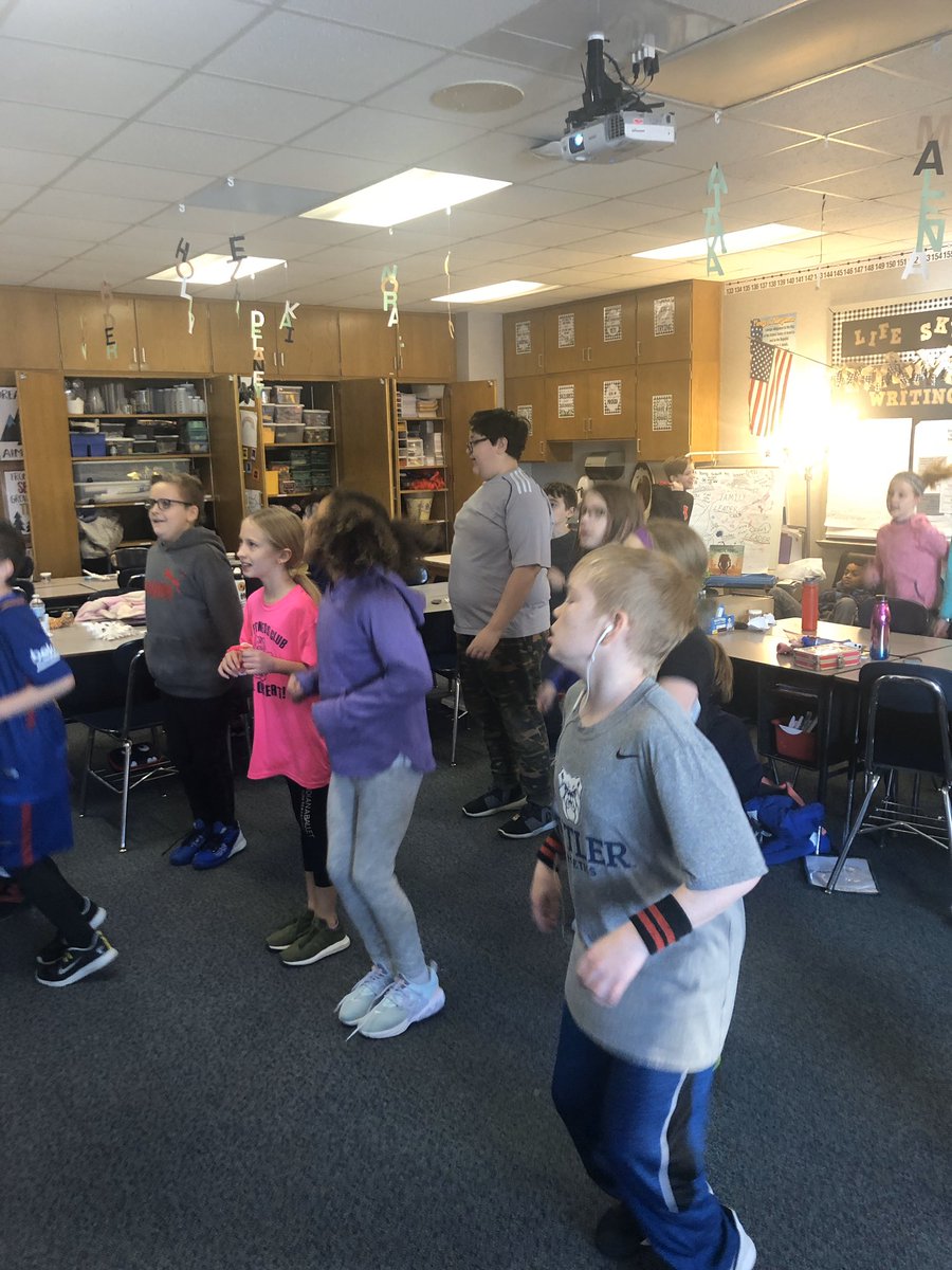 Workout themed dress up day <a href="/FESTigersHSE/">Fishers Elementary School</a>.  Feel like I would be a better teacher if I could wear workout clothes every day. Just putting them on gives me a little extra energy. Anyone else feel this way?