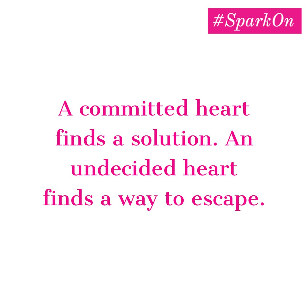 karlnelsonjr's tweet photo. ‘A committed heart finds a solution. An undecided heart finds a way to escape. #SparkOn #MyMKlife’ - #StaceyNelson #qotd @MaryKay https://t.co/qXJyIIRKYJ