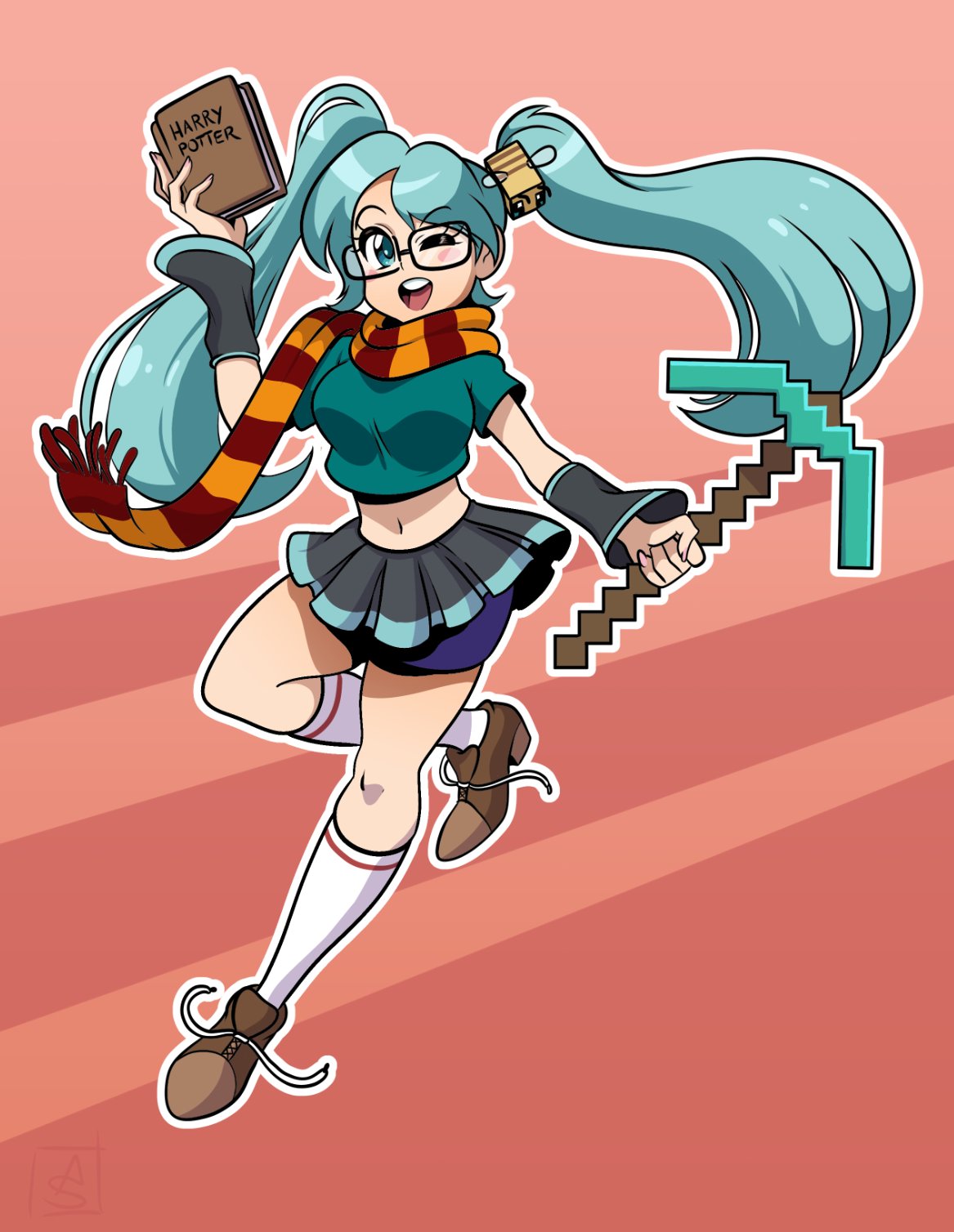 She really did do it, Hatsune Miku Created Minecraft