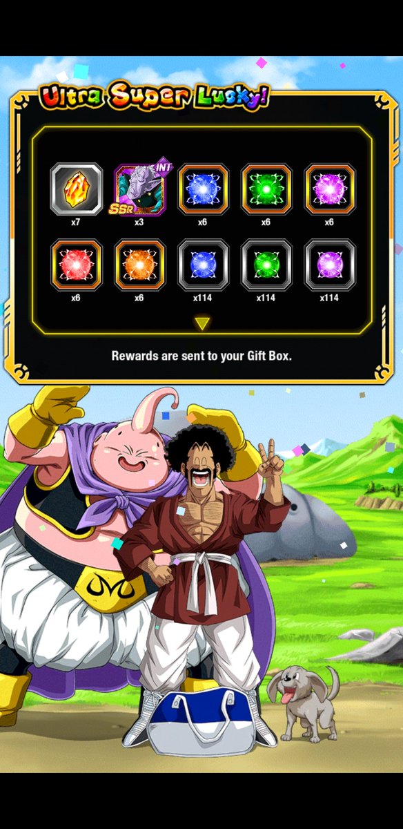 TheDeadKing03's tweet photo. @Nanogenix @DaTruthDT I got the 7 dragon stone hercule gift. Now I know my LR luck is about to be trash. https://t.co/ggE6FWB1SV