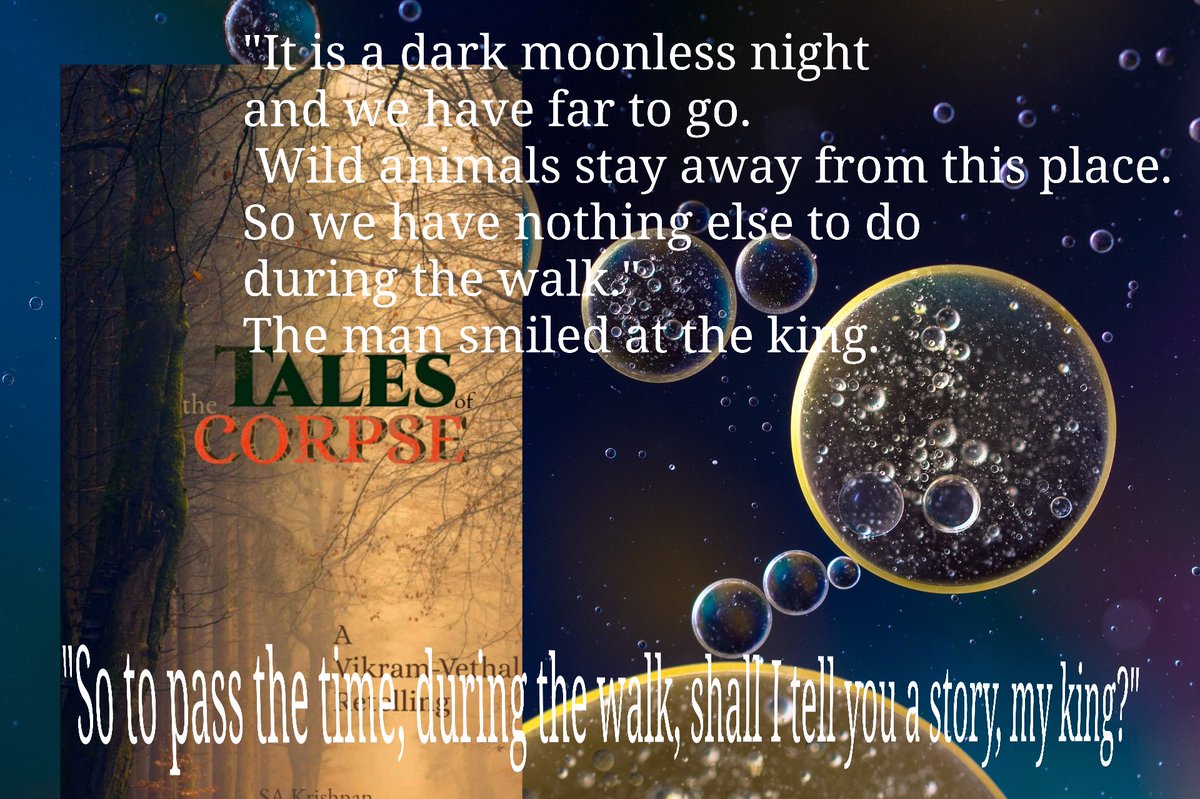 Tales of the Corpse.

⭐🌟⭐🌟⭐
A Vikram-Vetal retelling

Free on KU

A man calling himself a corpse.
A king par excellence
A wily ‘merchant’.
One dangerous night
Eleven simple stories
#historicalfiction #adventure
amazon.in/Tales-Corpse-V…  
amazon.com/Tales-Corpse-V…