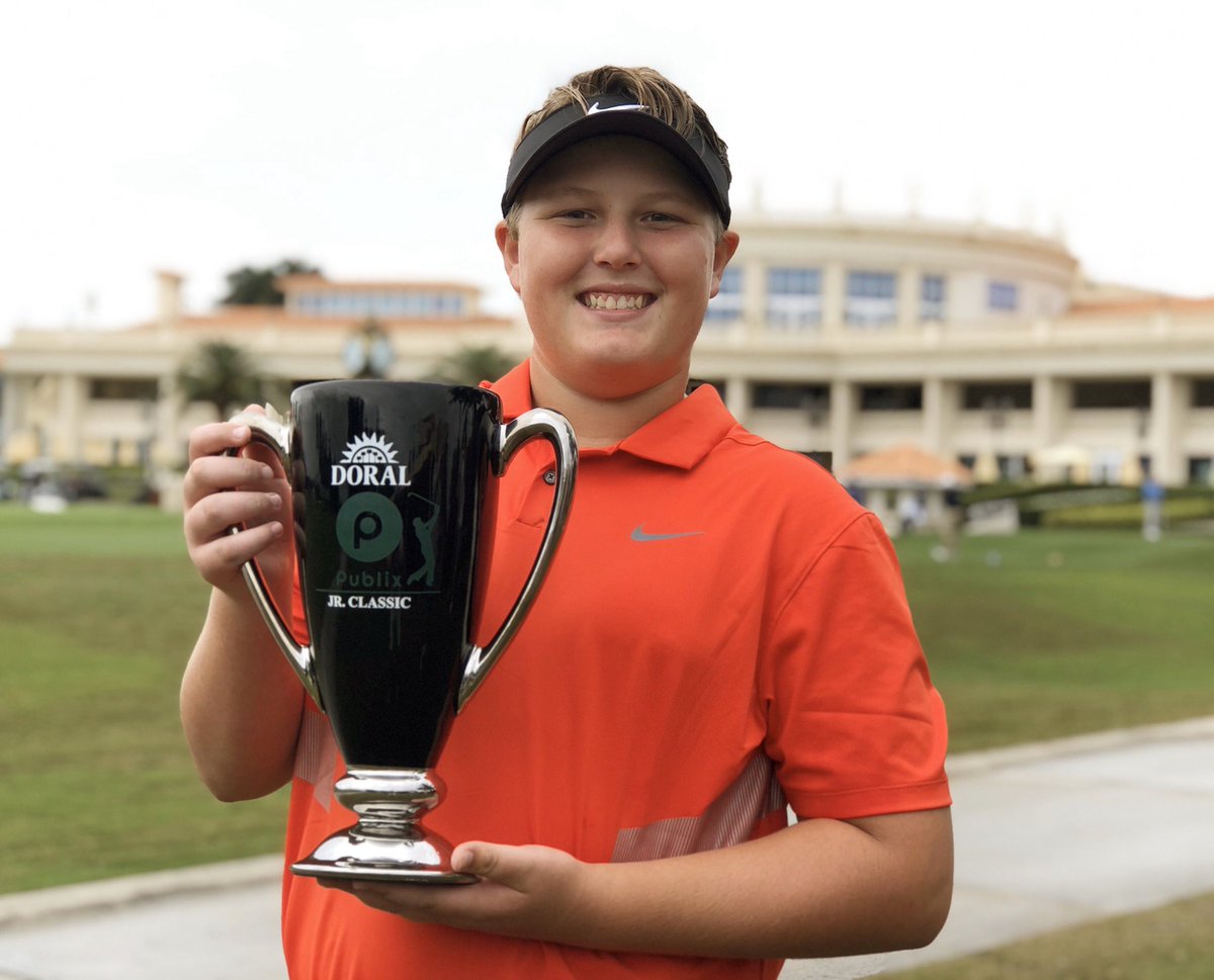 Early birthday present to myself 🎁 ⛳️ Doral Publix Junior Golf Classic Boys 10-11 Champ! 68-73. Thanks to <a href="/firstteemiami/">First Tee - Miami</a> and <a href="/TrumpDoral/">Trump National Doral Miami</a> for a great tournament. Golden Palm was in fantastic condition. #G2G #3xChamp #nikegolf #callaway #titleist #taylormade