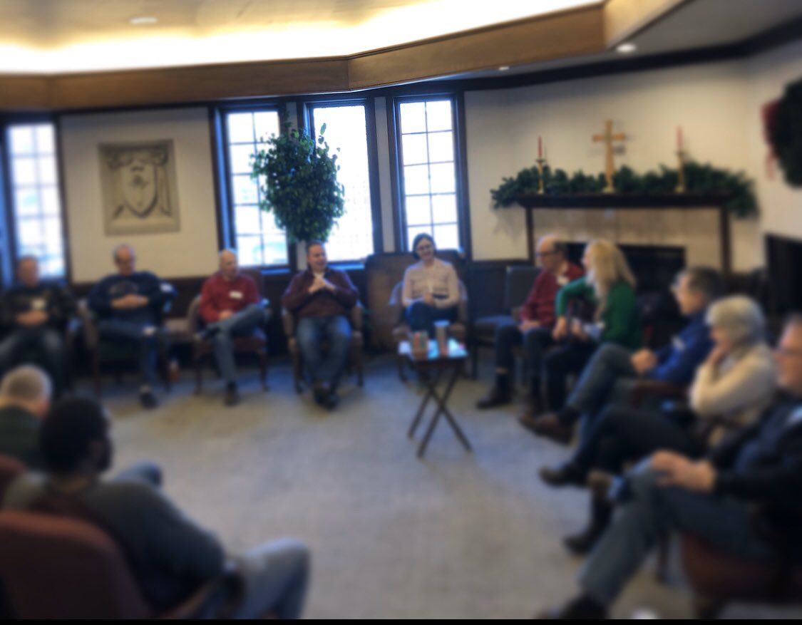 WithoutWarningR's tweet photo. Today was our holiday meeting and potluck. Nice to spend time together to end the year. #WithoutWarningR #rushalzheimers #CreatingCommunityNow https://t.co/FM18QOyLEl